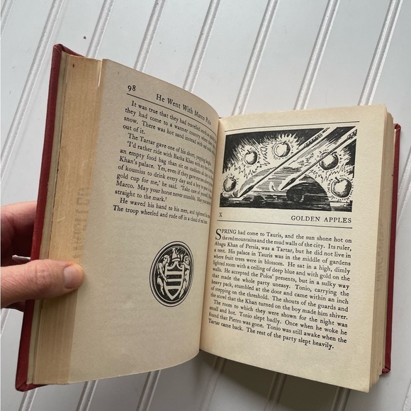 He Went With Marco Polo by Louise Andrews Kent (1935, Hardcover) Antique Book - Picture 8 of 10